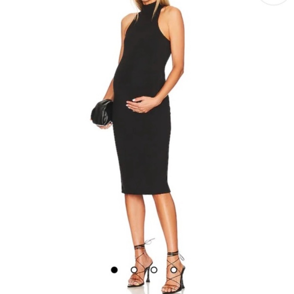 HATCH The Maternity Black Halter Dress Size XL
